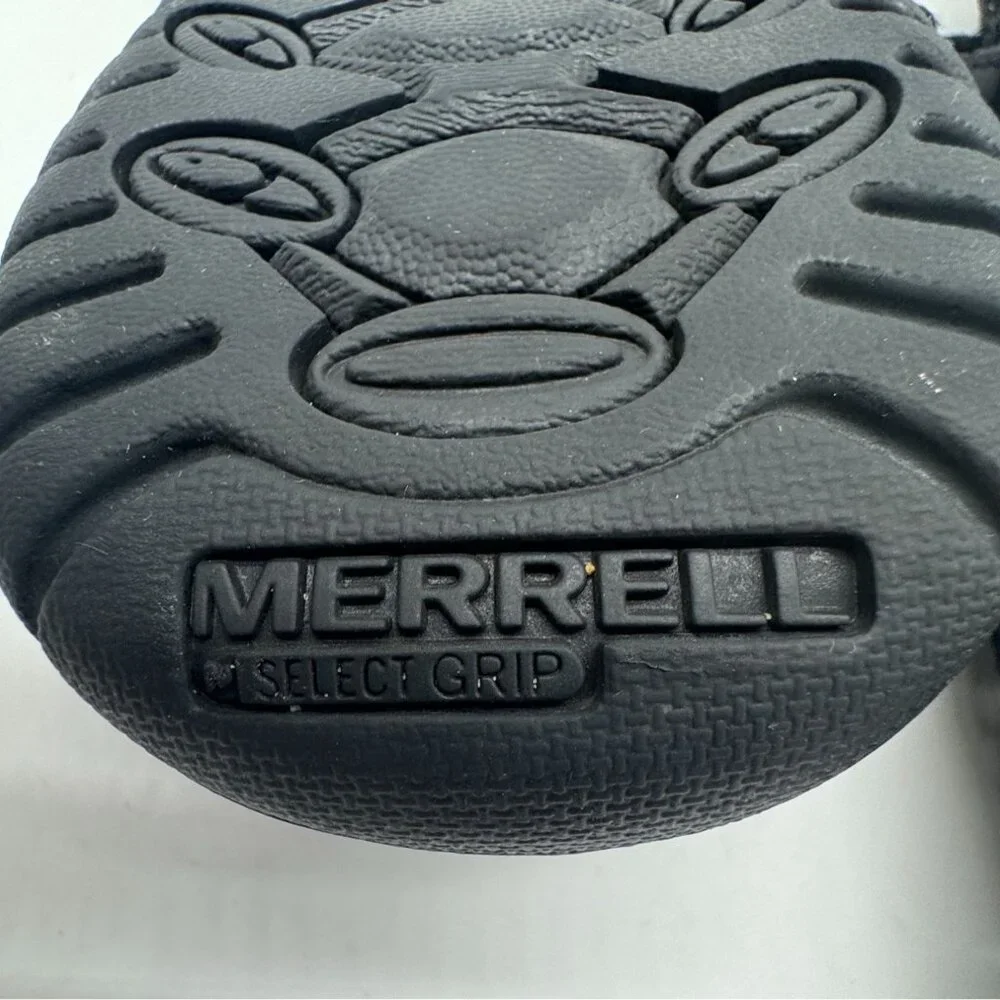 Merrell Mens Sandspur 2 Convert Sandals Black Leather Slingback Outdoors Casual